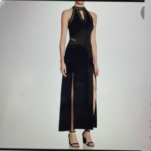 GUESS Juliana Black Cut Out Maxi Dress